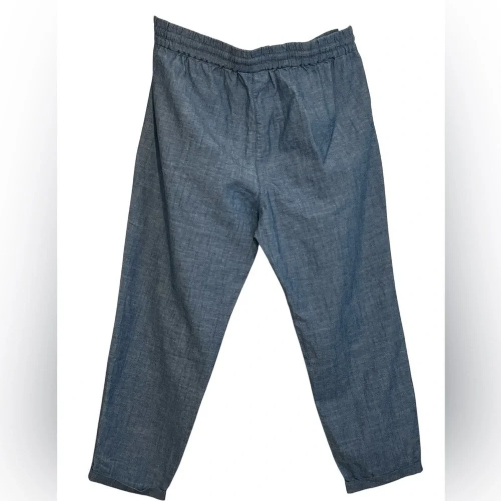 J. Crew Reimagined‎ Pull-On, Ankle Cropped Pants, Women's, Color Blue, Size 12